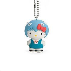 Rei Ayanami Hello Kitty keychain