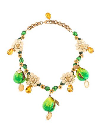 Dolce & Gabbana Fig Fruit Necklace - Necklaces - DAG147043 | The RealReal