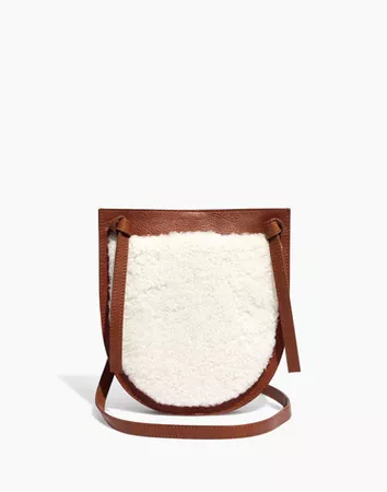 The Knot Crossbody Bag in Shearling