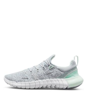 Nike Running Free Run 5.0 sneakers in gray and mint | ASOS
