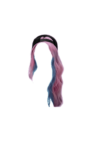 Dona Love Hair | Purple Blue Backwards Baseball Cap (Dei5 edit)