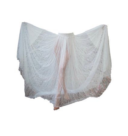 island tribe | sheer lace skirt