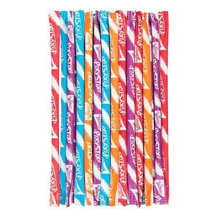 Pixy Stix Candy Powder 6" Assorted Color Straws - Pack of 100 - All City Candy