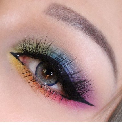 Rainbow Eye Makeup #3