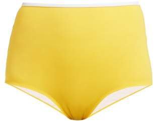 The Brigitte High Rise Bikini Briefs - Womens - Yellow