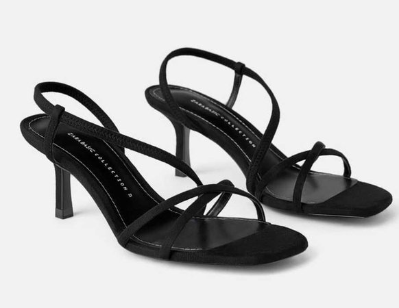 black heel sandal Zara
