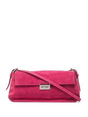 Shop BY FAR Matilda suede shoulder bag with Express Delivery - FARFETCH