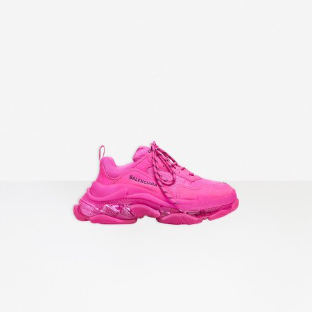 Triple S Clear Sole Sneaker Pink | Balenciaga