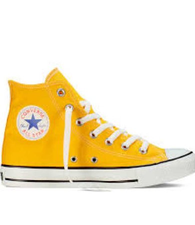 yellow high top converse