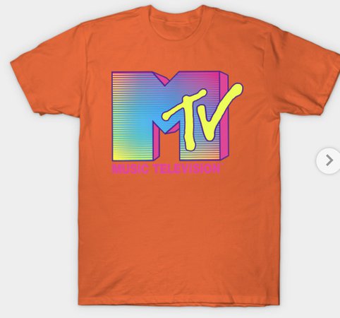 m tv orange shirt