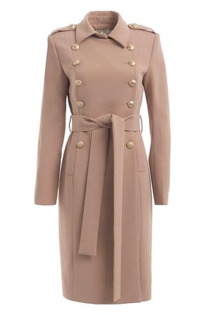 Misha Collection Andrea Trench Coat - Nude