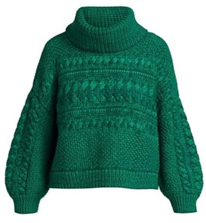 Alice and Olivia green sweater