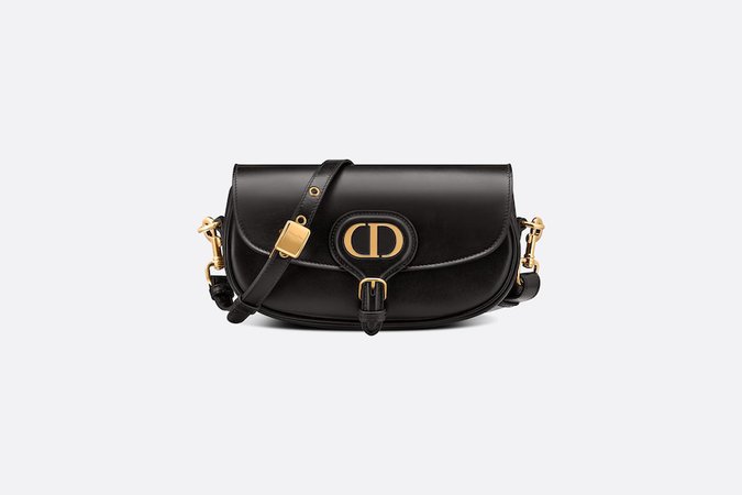 Dior Bobby East-West Bag Black Box Calfskin | DIOR