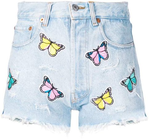 Forte Dei Marmi butterfly denim shorts