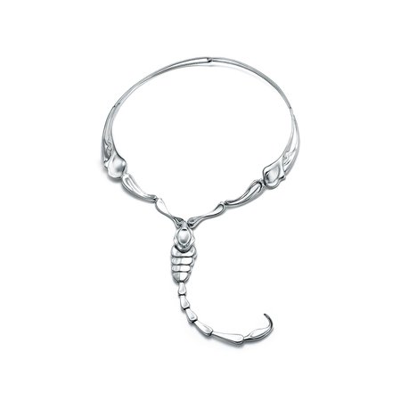 Elsa Peretti® Scorpion necklace in sterling silver. | Tiffany & Co.