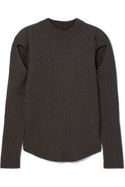 Caroline Constas | Ribbed cotton and wool-blend sweater | NET-A-PORTER.COM