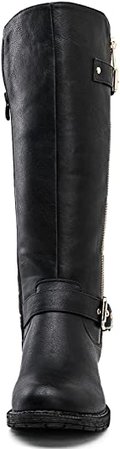 Amazon.com | GLOBALWIN Women's Quilted Knee-High Fashion Boots | Knee-High