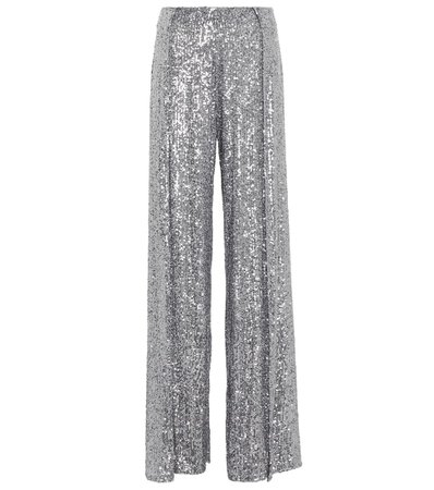 Tom Ford Sequined high-rise wide-leg pants