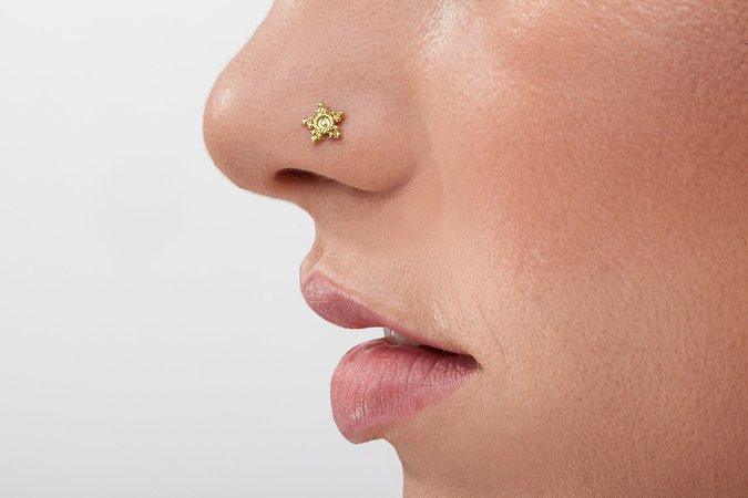 nose stud gold - Google Search
