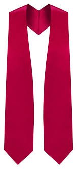 red graduation stole - Google Search