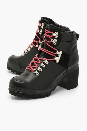 Lace Up Chunky Hiker Boots | boohoo