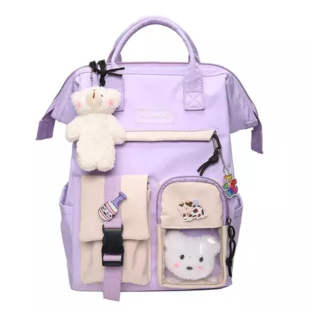 Waterproof Pastel Colors Cute Backpack - Shoptery