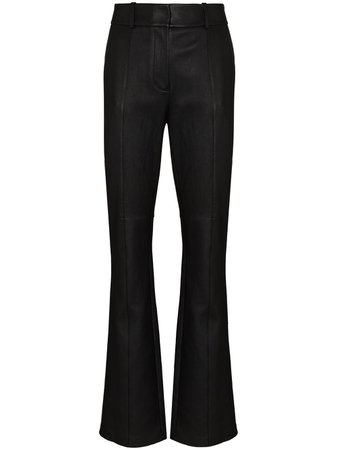 Alexander Wang, flared leather trousers