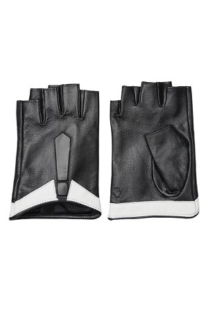 Fingerless Leather Gloves Gr. S/M