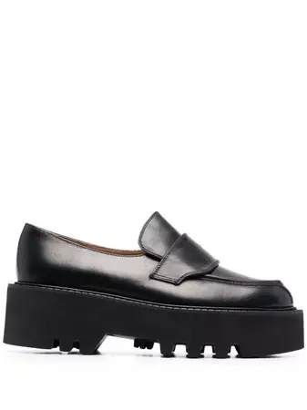 Shop ATP Atelier chunky-sole leather loafers with Express Delivery - FARFETCH