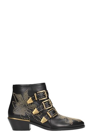 Chloé Susanna Black Leather Boots