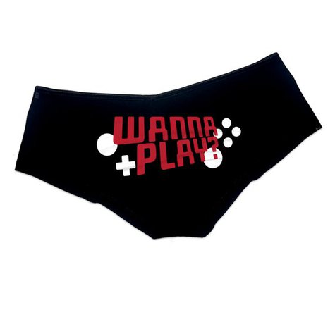Wanna Play Gamer Panties Sexy Funny Slutty Gamer Chick Booty | Etsy