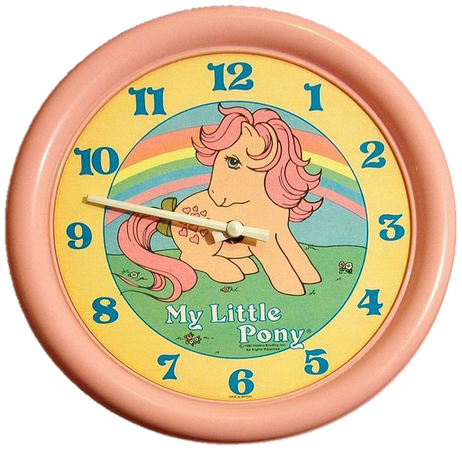 my little pony clock