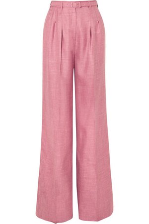Gabriela Hearst | Vargas wool, silk and linen-blend wide-leg pants | NET-A-PORTER.COM