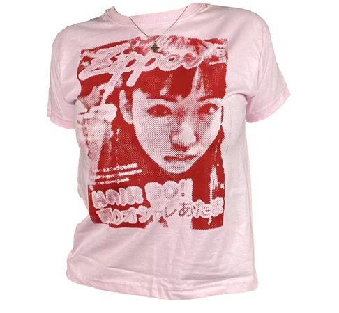 pink graphic t-shirt