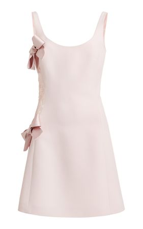 Bow-Detailed Crepe Mini Dress By Giambattista Valli | Moda Operandi