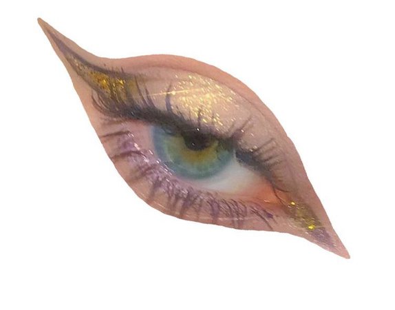 Yellow Winged Glitter EyeShadow