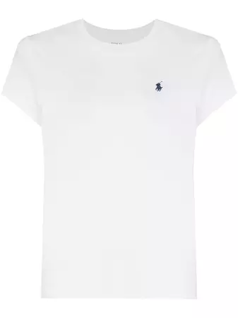 Shop Polo Ralph Lauren Polo Pony slim cotton T-shirt with Express Delivery - FARFETCH