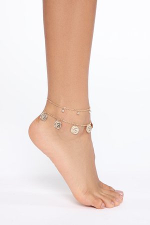 Fountain Of Rome Anklet - Gold - Jewelry - Fashion Nova