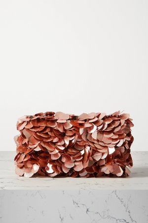 Pink Envelope embellished velvet clutch | Dries Van Noten | NET-A-PORTER