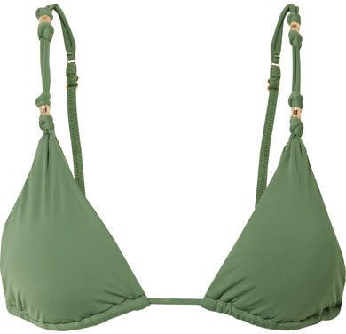 Shaye Triangle Bikini Top - Army green
