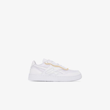 White Dual Court Sneakers