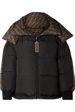 Fendi | Reversible quilted printed shell down jacket | NET-A-PORTER.COM