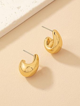 1pair Delicate And Stylish Water Drop Shaped Earrings For Women | SHEIN