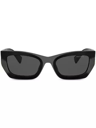 Miu Miu Eyewear Rectangle Frame Sunglasses - Farfetch