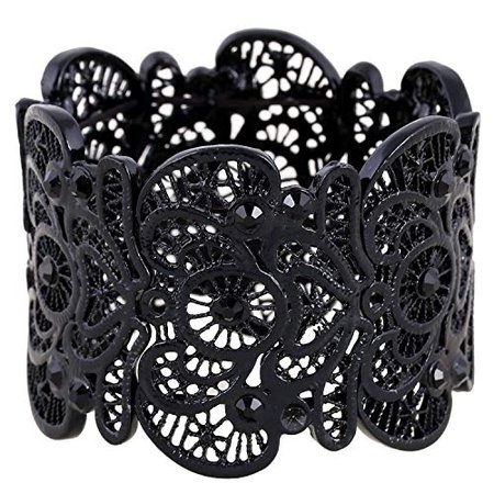 black lace bracelet