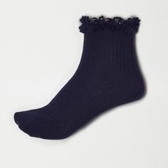blue frilly socks