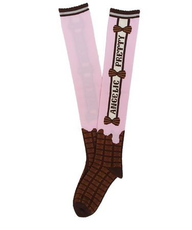 chocolaterie socks (pink) - angelic pretty