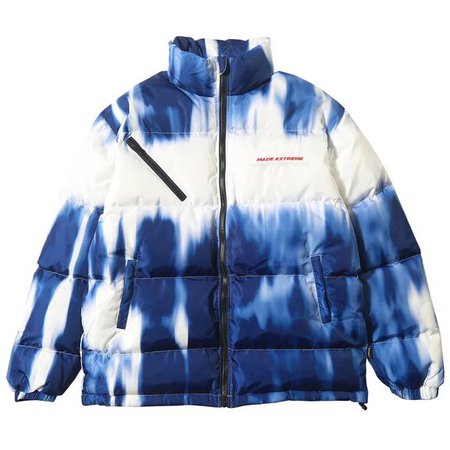 Extreme Aesthetic Tie-Dye Print Puffer Jacket | Clout Collection – CLOUT COLLECTION