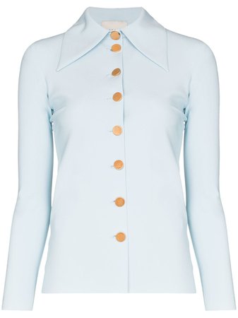 A.W.A.K.E. Mode Wide Collar Button Up Shirt - Farfetch