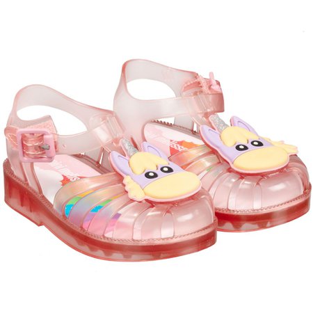 Mini Melissa - Pink Unicorn Jelly Shoes | Childrensalon Outlet